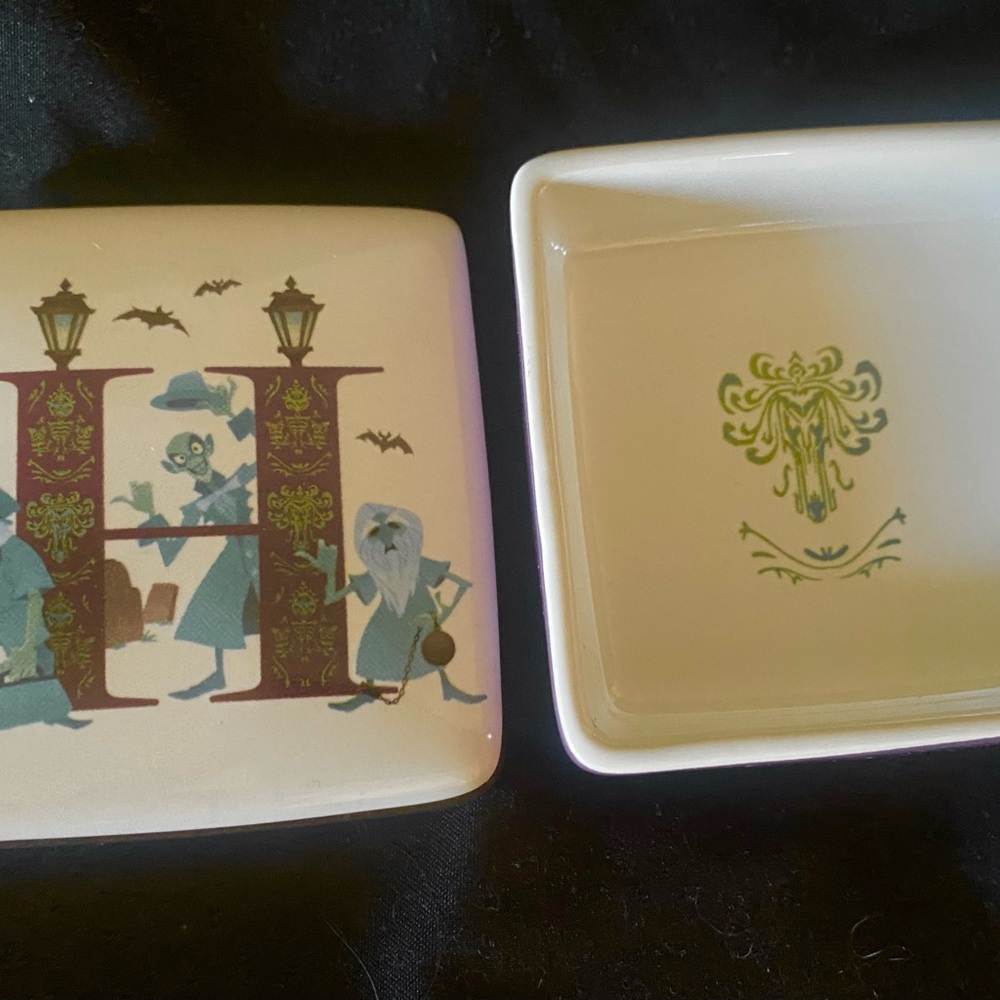 Disney Parks ABC Collection Trinket Box Letter H For Haunted Mansion NEW